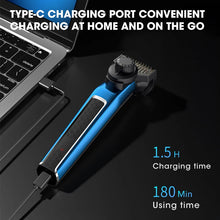 Load image into Gallery viewer, 4 in 1 Multi-functional Men's Electric Shaver Nose Hair Trimmer Oil Head Carving Hair Clipper Hair Cutting Machine
