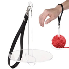 Load image into Gallery viewer, String Dispenser Holder Acrylic Detachable Wrist Yarn Holder Reusable Yarn Minder for Home Lightweight Yarn Ball Holder
