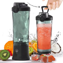Load image into Gallery viewer, 4000mAh Portable Juicer Cup 600ML Large Capacity 10-Leaf Blade Powerful Motor Fast Stirring Blender Mixer Outdoor Mixing Cup
