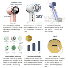 Load image into Gallery viewer, LED Electric Facial Cleansing Brush 6 In 1 Face Cleaner Blackhead Removal Pore Clean Skin Rejuvenation Beauty Care Device
