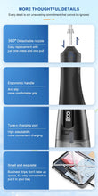 Load image into Gallery viewer, Intelligent Electric Oral Irrigator 9 Mode Smart LED Screen Portable Water Flosser Rechargeable 350ML Dental Water Jet for Teeth
