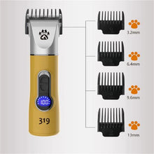 Load image into Gallery viewer, Professional Cordless Dog Grooming Clipper Heavy Duty Electric Pet Hair Trimmer Shear for Thick Coats Large Dog Shaver Scissor
