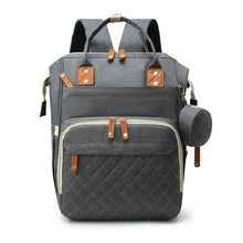 Load image into Gallery viewer, USB Mummy Bag Diaper Bag Baby Care Large Capacity Mom Backpack Mummy Maternity Wet Bag Waterproof Baby Pregnant Bag Nappy Bag

