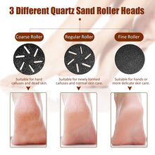 Load image into Gallery viewer, Rechargeable Electric Foot Rasp Electric Pedicure Foot Sander IPX7 Waterproof 2 Speeds to Eliminate Feet Dead Skin and Calluses
