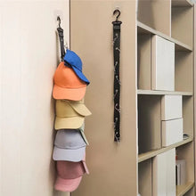 Load image into Gallery viewer, Portable Hat Hanging Decorations Household Bedroom Wardrobe Caps Storage Organizes Strap Behind Door Sundries Deposit Article
