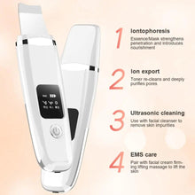Load image into Gallery viewer, Ultrasonic Skin Scrubber Deep Face Cleaning Machine Peeling Shovel Facial Pore Cleaner Face Skin Scrubber Lift Machine
