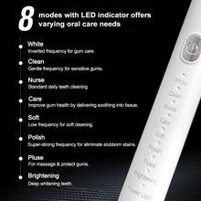 Load image into Gallery viewer, 8 Speed 4 Brush Head Sonic Electric Toothbrush USB Smart Adult Soft Hair Waterproof Teeth Cleaning Set
