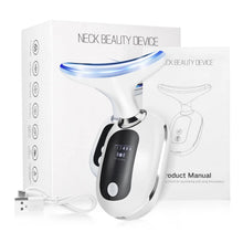 Load image into Gallery viewer, EMS Neck Beauty Device LED Photon Face Beauty Device Microcurrent Skin Lifting Firming Wrinkle Remover Reduce Double Chin
