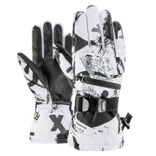 Load image into Gallery viewer, Winter Snowboard Ski Gloves PU Leather Non-slip Touch Screen Waterproof Motorcycle Cycling Fleece Warm Snow Gloves Unisex
