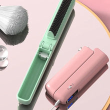 Load image into Gallery viewer, Portable Hair Styling Tool Hair Straightening Comb Portable Hot Brush Foldable Hair Straightener Comb with Fast for Travel
