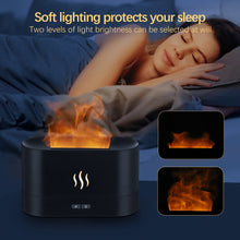 Load image into Gallery viewer, 180ML Aroma Diffuser Air Humidifier Ultrasonic Cool Mist Maker Fogger Sooth Sleep Atomizer LED Flame Lamp Essential Oil Diffuser
