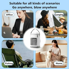 Load image into Gallery viewer, Spray Mini Portable Expandable Household Air Conditioner Desktop 600ml Water Cooler Air Supply Usb Power Cooling Fan
