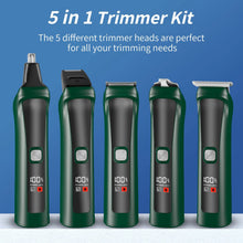Load image into Gallery viewer, 5 in 1 Hair Clipper Sets Pro Hair Trimmer Hair Cutting Machine for Man USB Charging Electric Shaver Clipper Trimmer Machine
