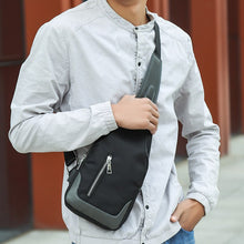 Load image into Gallery viewer, Business Crossbody Bags For Men Multi-function Waterproof Bag Large Capacity USB Charging Laptop Chest Bags Travel Bagpack
