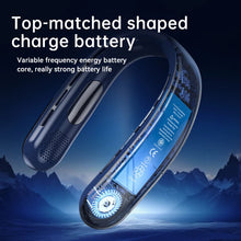 Load image into Gallery viewer, 10000mAh Portable Neck Fan Mini Bladeless Silent Neckband Fan USB Rechargeable 3 Speeds Mute Wireless Electric Neck Cooler Fans
