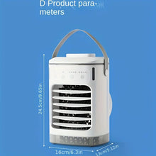 Load image into Gallery viewer, Spray Mini Portable Expandable Household Air Conditioner Desktop 600ml Water Cooler Air Supply Usb Power Cooling Fan
