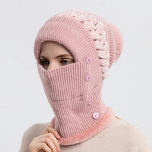 Load image into Gallery viewer, Beanies For Women Winter Knitted Hats Thick Warm Beanie Skullies Hat Female Gradient Bonnet Beanie Caps Outdoor Riding Set
