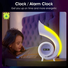 Load image into Gallery viewer, Portable Wireless Bluetooth Speaker with Lyrics Subtitles Night Light Alarm Clock Speaker Suitable Bedside Living Room Decorate
