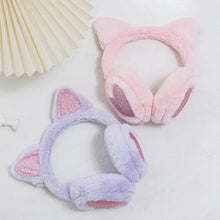 Load image into Gallery viewer, Cute Glitter Cat Ear Earmuff Soft Plush Warmer Winter Warm for Women Men Fashion Solid Earflap Outdoor Cold Protection Ear Cover
