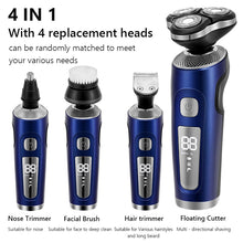 Load image into Gallery viewer, Multi-function Electric Shaver Electric Razor USB Rechargeable Shaving Machine for Men 3 Blades Portable Beard Trimmer Clipper
