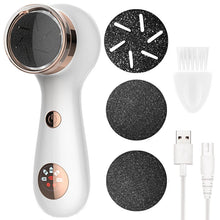 Load image into Gallery viewer, Electric Foot Callus Remover Kit Rechargeable Callous Removers Portable Foot File for Dead Hard Cracked Dry Skin Pedicure Tools
