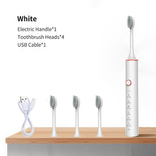 Load image into Gallery viewer, Ultrasonic Electric Toothbrush Rechargeable USB for Adults Sonic Automatic Tooth Brush Whitening Oral Hygiene 8 Replacement Head
