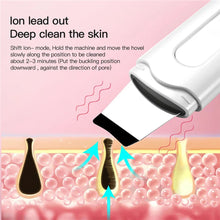 Load image into Gallery viewer, Ultrasonic Skin Scrubber Remove Face Spatula Electric Pore Deep Clean Acne Blackhead Remover Peeling Shovel Device Beauty Machine
