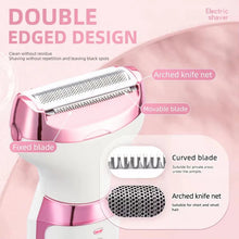 Load image into Gallery viewer, Electric Razor for Women 5 in 1 Rechargeable Painless Body Razors and Facial Hair Remover for Bikini Leg Body Face Underarm
