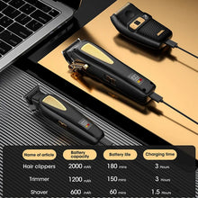 Load image into Gallery viewer, Hair Cutting Machine Professional Hair Clipper and Electric Shaver Set for Barber Men Hair Trimmer Shaver
