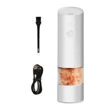 Load image into Gallery viewer, Usb Rechargeable Pepper Grinder Usb Rechargeable Electric Salt Pepper Grinder with Adjustable Ceramic Core Visible for Kitchen
