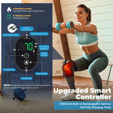 Load image into Gallery viewer, Electric Heating Knee Massager Support Adjustable Heating Knee Belt For Arthritis Joint Injury Shoulder Knee Brace
