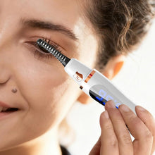 Load image into Gallery viewer, Portable 3-temperature Controlled Electric Eyelash Curler LED Digital Display Heat Long Lasting 3-Level Temp Lift Makeup Tool
