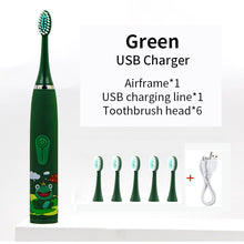 Load image into Gallery viewer, Sonic Toothbrush Electric for Kids Tooth Brush Children IPX6 Waterproof Teeth Cleaning Whitening Soft Bristle Toothbrush
