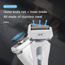 Load image into Gallery viewer, Electric Shaver Rechargeable Shaver Men's Beard Shaver Wet and Dry Dual-use Waterproof

