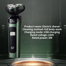 Load image into Gallery viewer, Electric Shavers for Men Portable Power Display 3D Floating Blade Full Body Washable Gifts USB Rechargeable Shaver
