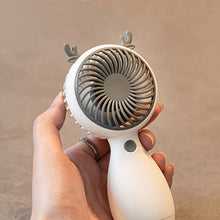 Load image into Gallery viewer, Portable Mini Fan USB Charging Handheld Cartoon Fan For Outdoor Creative Cute Mute Lanyard Desktop Small Cooling Conditioner Fan
