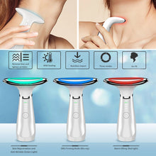 Load image into Gallery viewer, Neck Face Beauty Device EMS Neck Face Lifting Massager Skin Tighten Device LED Photon Anti Wrinkle Double Chin Remover
