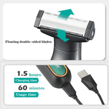 Load image into Gallery viewer, Men's Face Body Electric Shaver Beauty Set Beard &amp; Body Trimmer Rechargeable Electric Shaver Wet &amp; Dry

