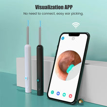 Load image into Gallery viewer, Smart Visual Earpick Ear Wax Removal Tool Endoscope Spoon 1296P HD Ear Cleaner with 6 LED Lights 3.6mm Mini Visual Ear Camera
