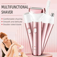 Load image into Gallery viewer, 4 in 1 Electric Razor for Women Shaver Lady Shaver Body Hair Trimmer for Armpit Bikini Arm Leg Face Mustache Portable Painless
