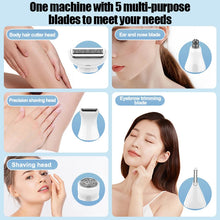 Load image into Gallery viewer, 5 in 1 Women's Lady Shaver Electric Razor Electric Face Shavers Eyebrow Trimmer Painless Bikini Trimmer Hair Removal

