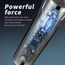 Load image into Gallery viewer, Professional Men's Electric Shaver Sideburns Trimmer USB Charging High-power Scissors Washable Multifunctional Shaver
