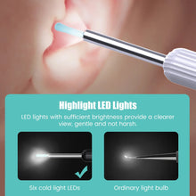Load image into Gallery viewer, Smart Visual Earpick Ear Wax Removal Tool Endoscope Spoon 1296P HD Ear Cleaner with 6 LED Lights 3.6mm Mini Visual Ear Camera
