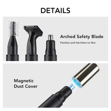 Load image into Gallery viewer, USB Rechargeable 3In1 Electric Ear Nose Hair Trimmer Portable For Men Women Facial Hair Nose Eyebrow
