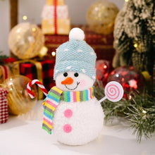 Load image into Gallery viewer, LED Light Christmas Snowman Lights Glowing Feature Top Hat Design Snowman LED Lights Handmade Christmas Snowman Decoration
