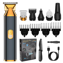 Load image into Gallery viewer, 6 in 1 Multi-function Electric Hair Clipper Set Wash Men's Electric Clipper Home Razor Hair Cutting Machine
