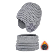 Load image into Gallery viewer, Girls Hat Scarf Set Kids Hat Scarf Set Cozy Winter Children's Hat Scarf Set Printed Thickened Windproof for Warmth Elasticity
