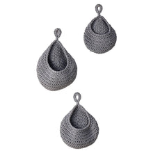 Load image into Gallery viewer, Wall Hanging Fruit Baskets For Kitchen 3 Pack Woven Produce Holder Vegetable Hanging Basket
