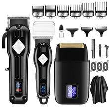 Load image into Gallery viewer, 3 in 1 Professional Hair Clipper Electric Shaver for Barber Men's Hair Trimmer Electric Shaver Hair Cutting Machine
