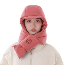 Load image into Gallery viewer, Winter Fleece Cap With Scarf Skiing Cycling Thermal Hat Outdoor Sports Windproof Warmth Neck Protect Motorcycle Helmet Unisex
